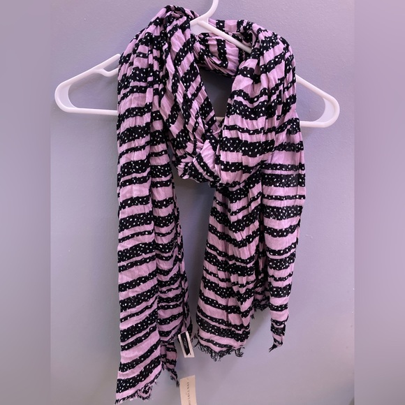 Ann Taylor Stripe and Polka Dot Scarf - Picture 1 of 5